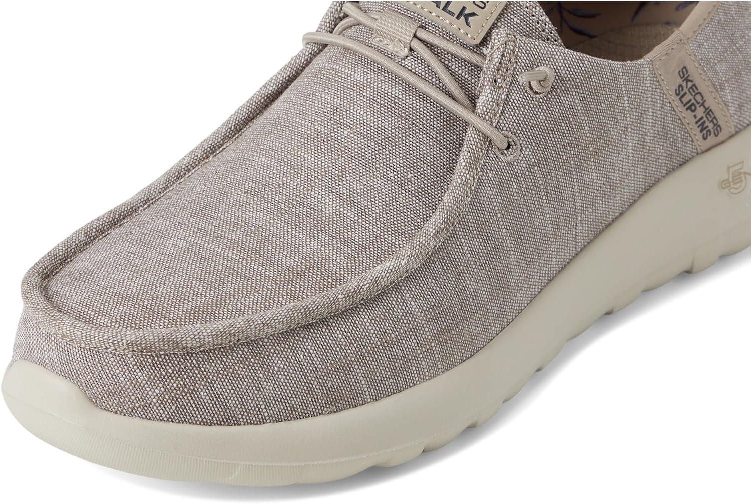 imageSkechers Mens Go Walk Max with Ease Hands Free SlipinsTaupe