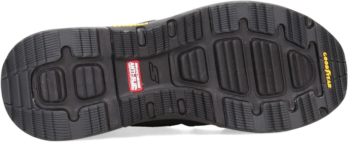 imageSkechers Mens Go Walk Outdoor Athletic Slipon Trail Hiking Shoes with Air Cooled Memory FoamBlack