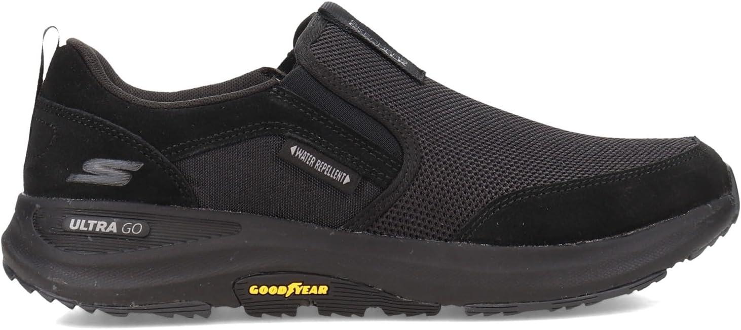 imageSkechers Mens Go Walk Outdoor Athletic Slipon Trail Hiking Shoes with Air Cooled Memory FoamBlack