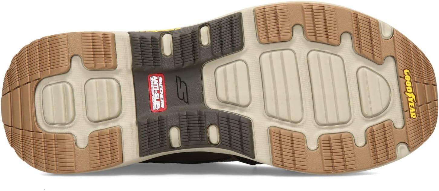 imageSkechers Mens Go Walk Outdoor Athletic Slipon Trail Hiking Shoes with Air Cooled Memory FoamBrown