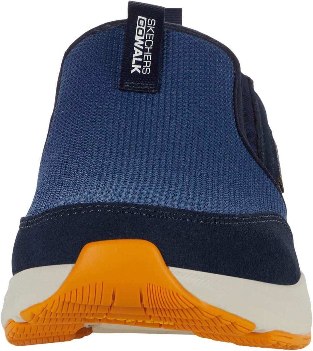 imageSkechers Mens Go Walk Outdoor Athletic Slipon Trail Hiking Shoes with Air Cooled Memory FoamNavyYellow