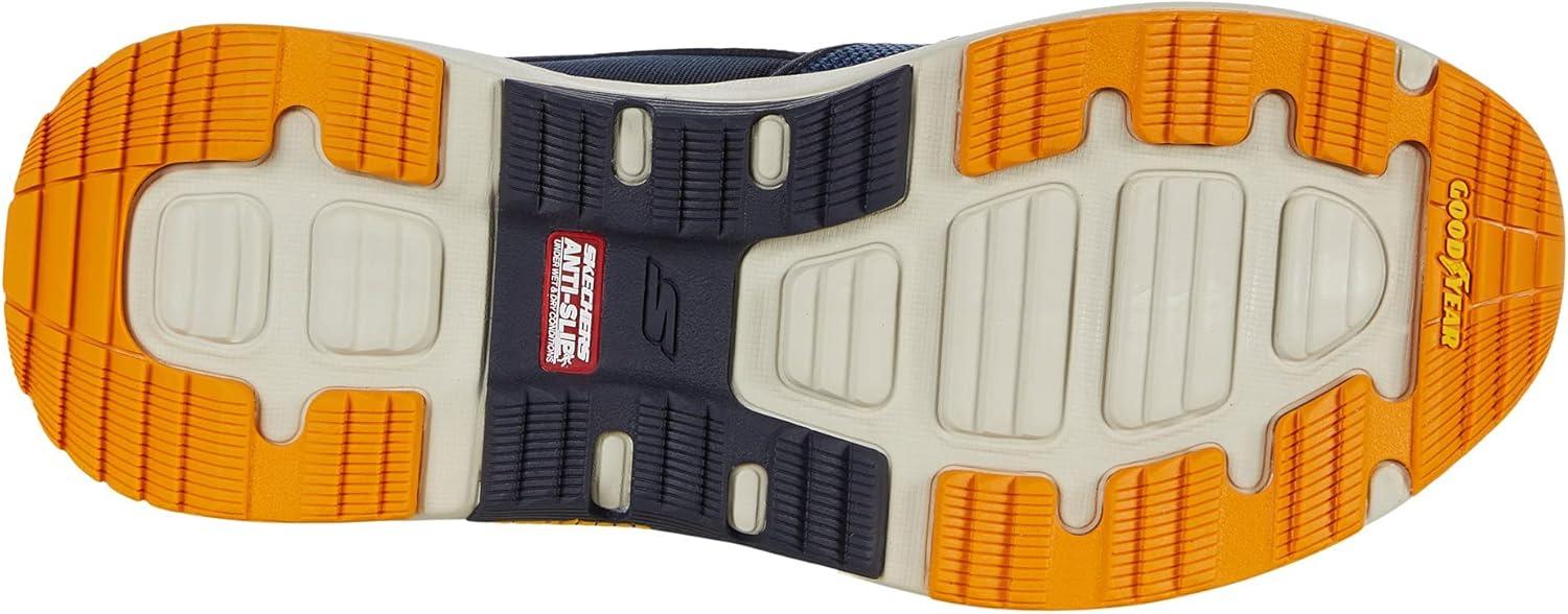 imageSkechers Mens Go Walk Outdoor Athletic Slipon Trail Hiking Shoes with Air Cooled Memory FoamNavyYellow