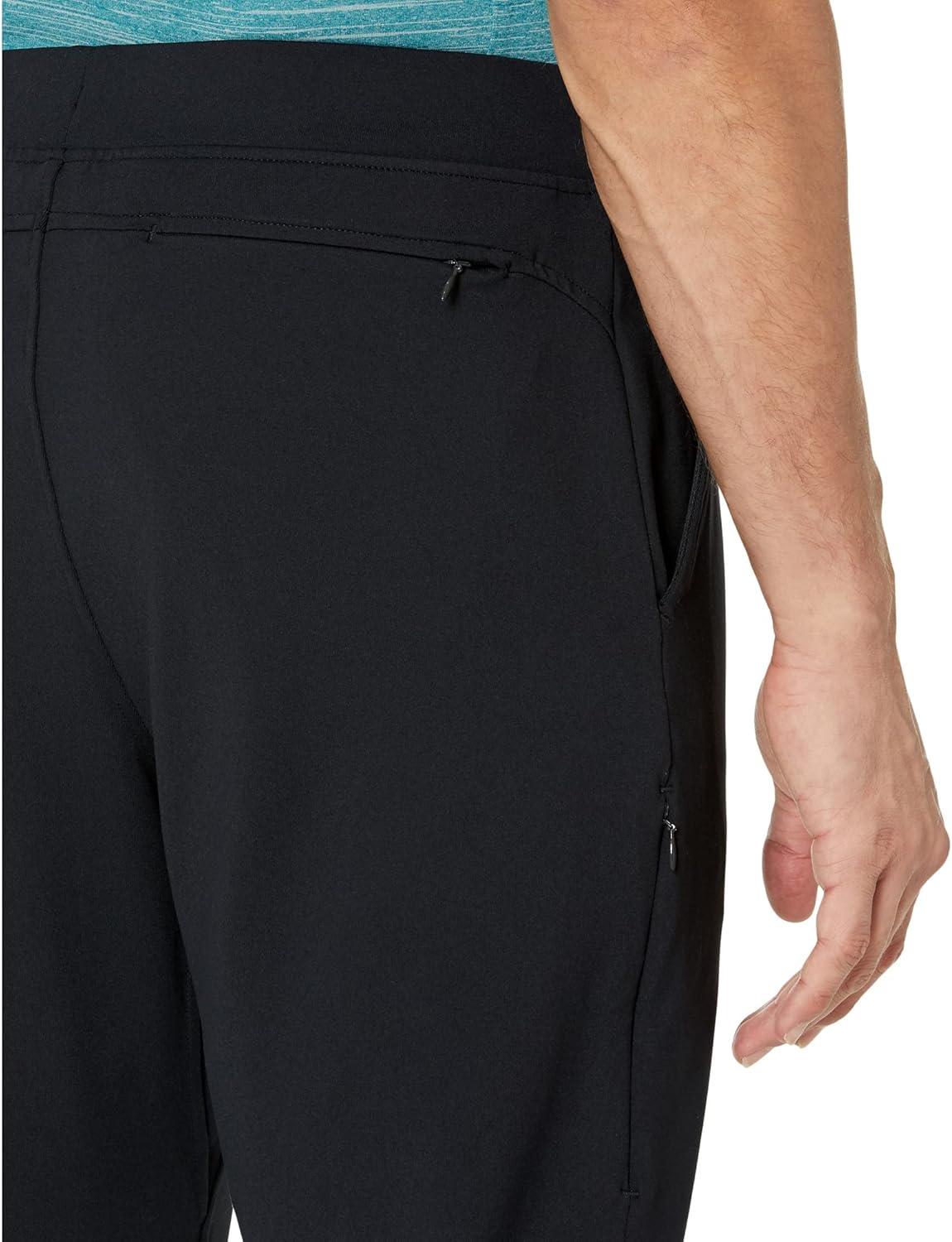 imageSkechers Mens Go Walk Slip Ins Stretchable Tapered Leg PantsBold Black