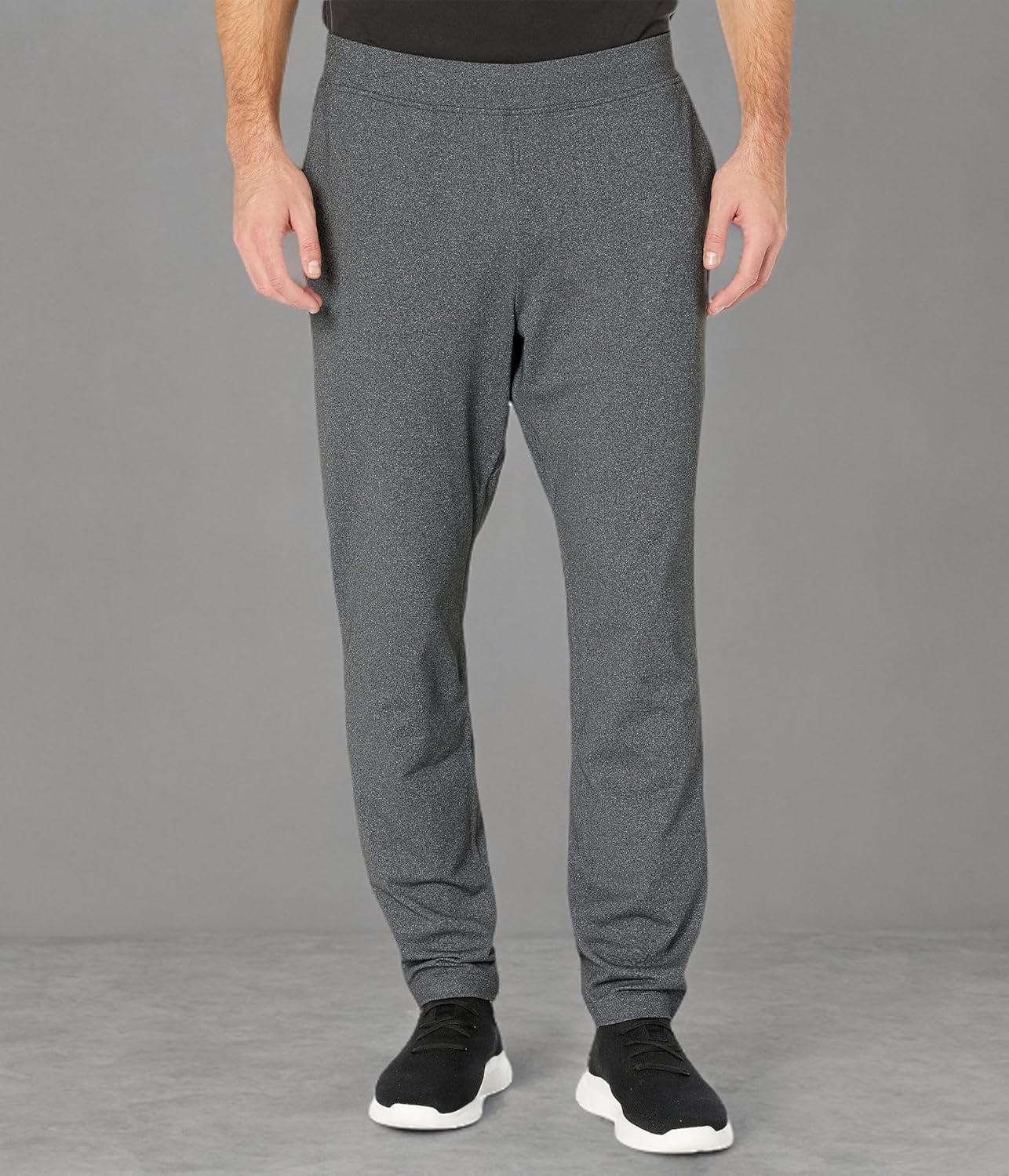 imageSkechers Mens Go Walk Slip Ins Stretchable Tapered Leg PantsHeather Charcoal