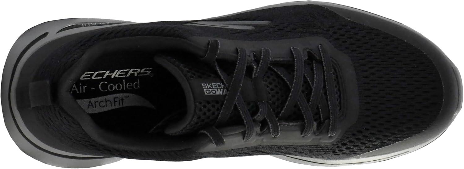 imageSkechers Mens Gowalk Arch FitAthletic Workout Walking Shoe with Air Cooled FoamSneakerBlackGrey
