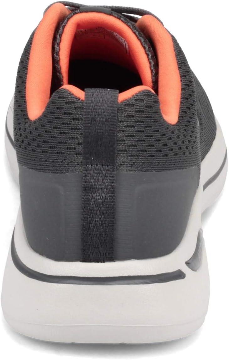 imageSkechers Mens Gowalk Arch FitAthletic Workout Walking Shoe with Air Cooled FoamSneakerCharcoalOrange