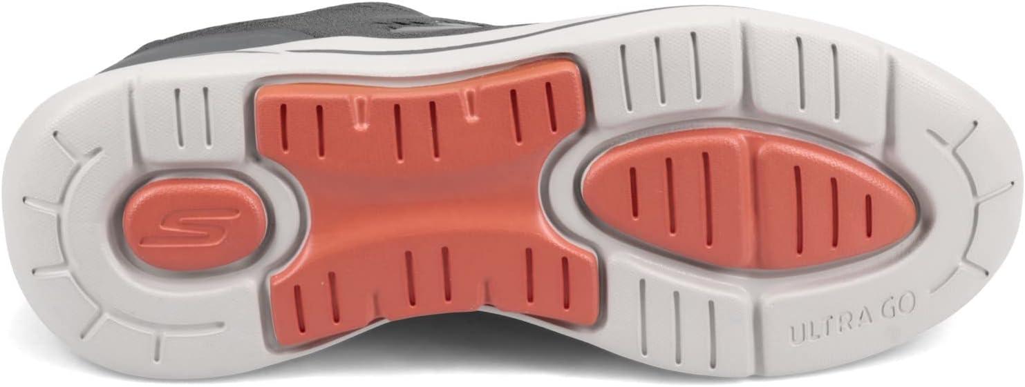 imageSkechers Mens Gowalk Arch FitAthletic Workout Walking Shoe with Air Cooled FoamSneakerCharcoalOrange