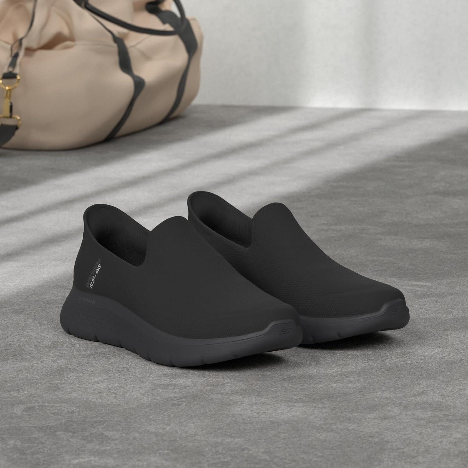 imageSkechers Mens Gowalk Flex Hands Free Slipins Walking ShoesBlackBlack