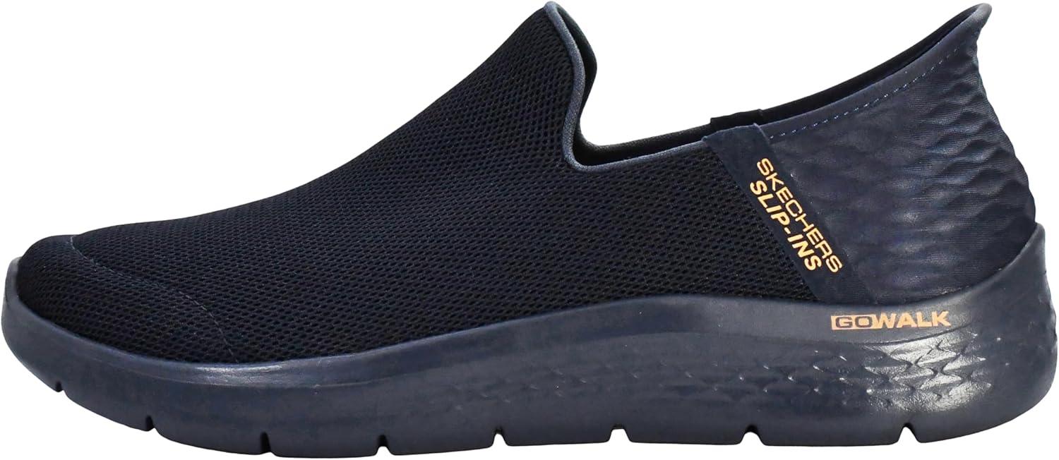 imageSkechers Mens Gowalk Flex Hands Free Slipins Walking ShoesNavyOrange