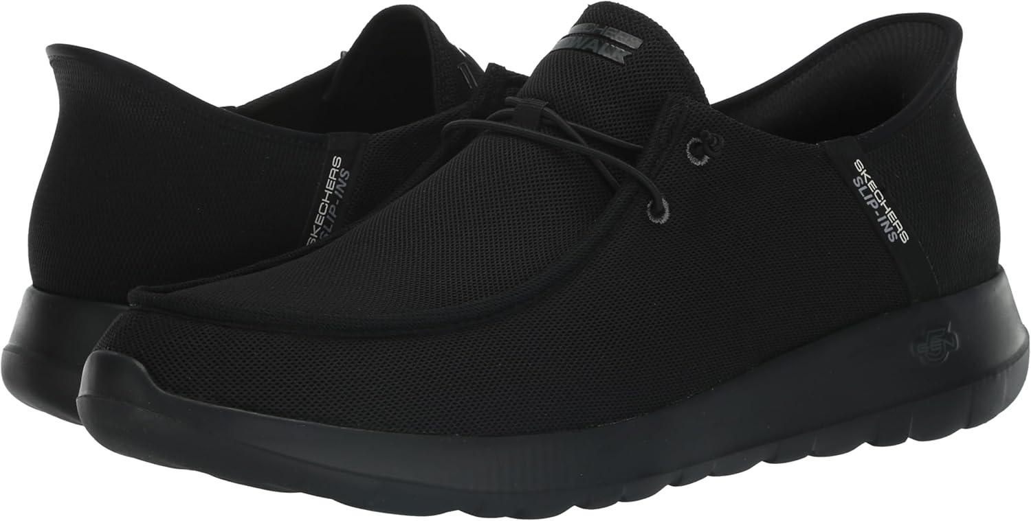 imageSkechers Mens Gowalk Max Slipins Athletic Slipon Casual Walking Shoes AirCooled Memory FoamBlack