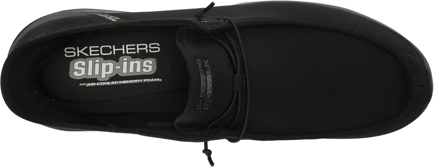 imageSkechers Mens Gowalk Max Slipins Athletic Slipon Casual Walking Shoes AirCooled Memory FoamBlack