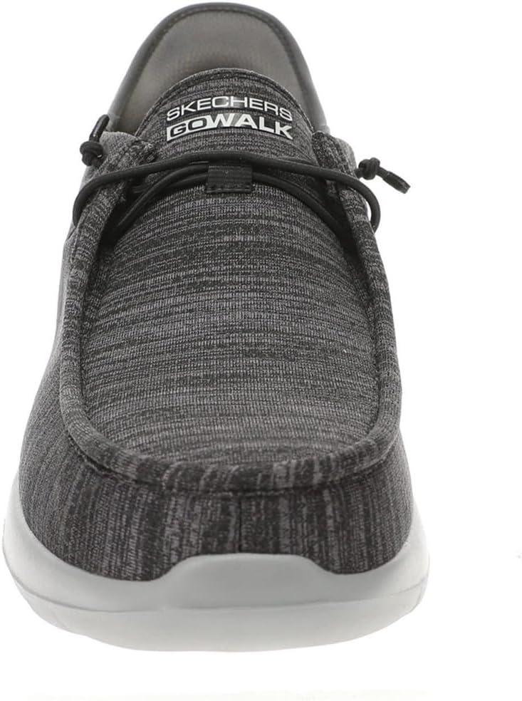imageSkechers Mens Gowalk Max Slipins Athletic Slipon Casual Walking Shoes AirCooled Memory FoamCharcoalBlack