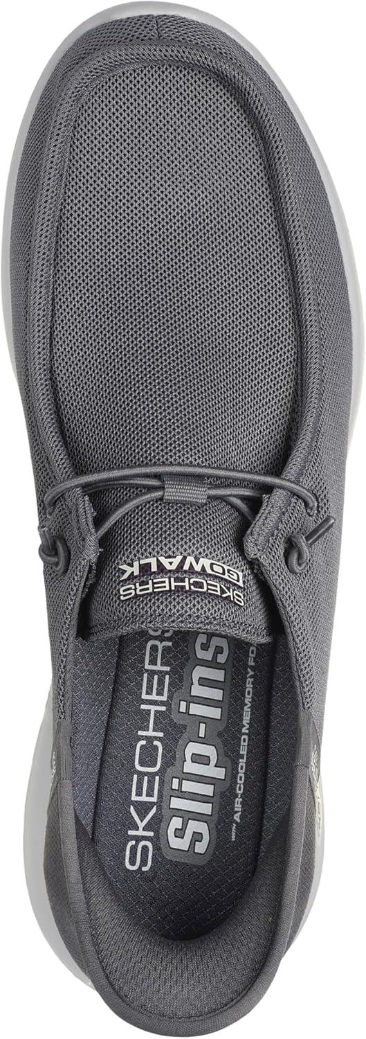 imageSkechers Mens Gowalk Max Slipins Athletic Slipon Casual Walking Shoes AirCooled Memory FoamGrey