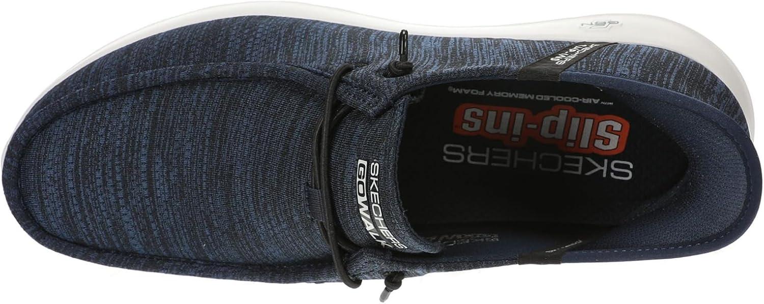 imageSkechers Mens Gowalk Max Slipins Athletic Slipon Casual Walking Shoes AirCooled Memory FoamNavy