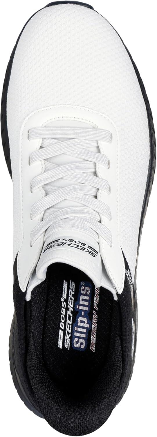 imageSkechers Mens Hands Free Slipins Bobs Squad Chaos Solid TourBlack White