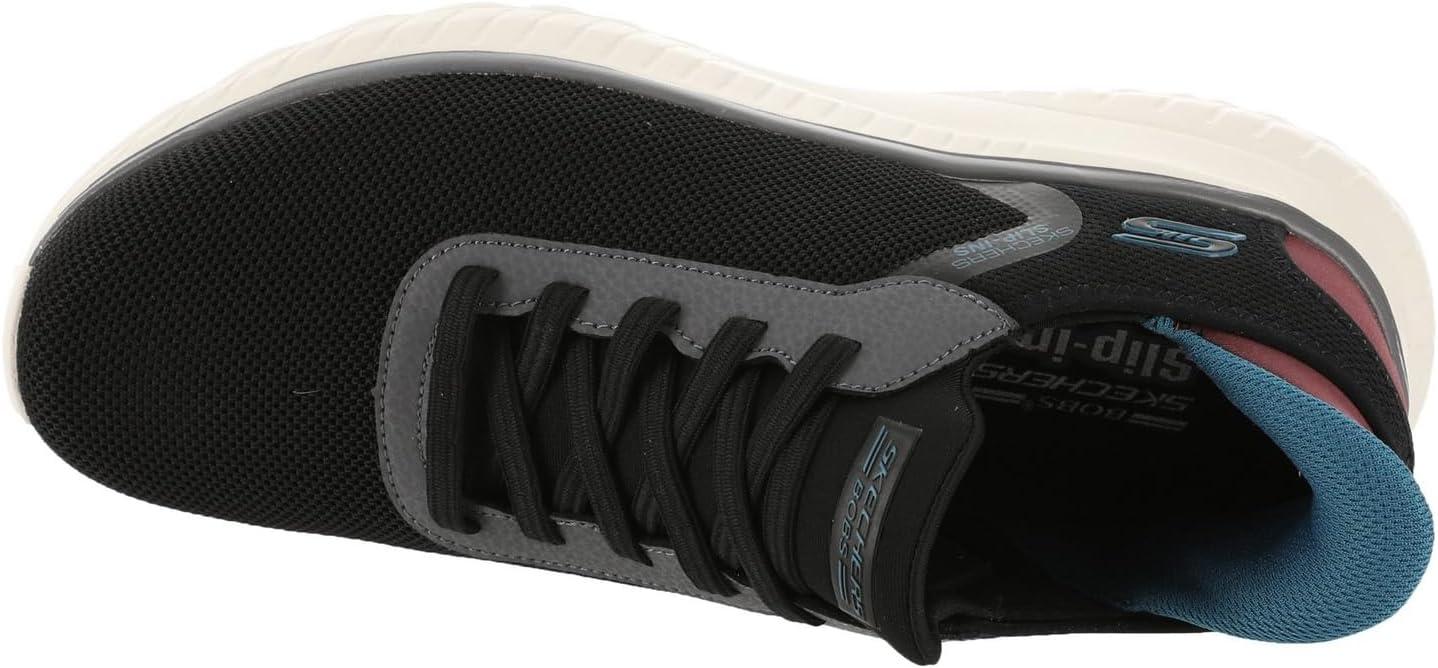 imageSkechers Mens Hands Free Slipins Bobs Squad Chaos Solid TourBlackmulti