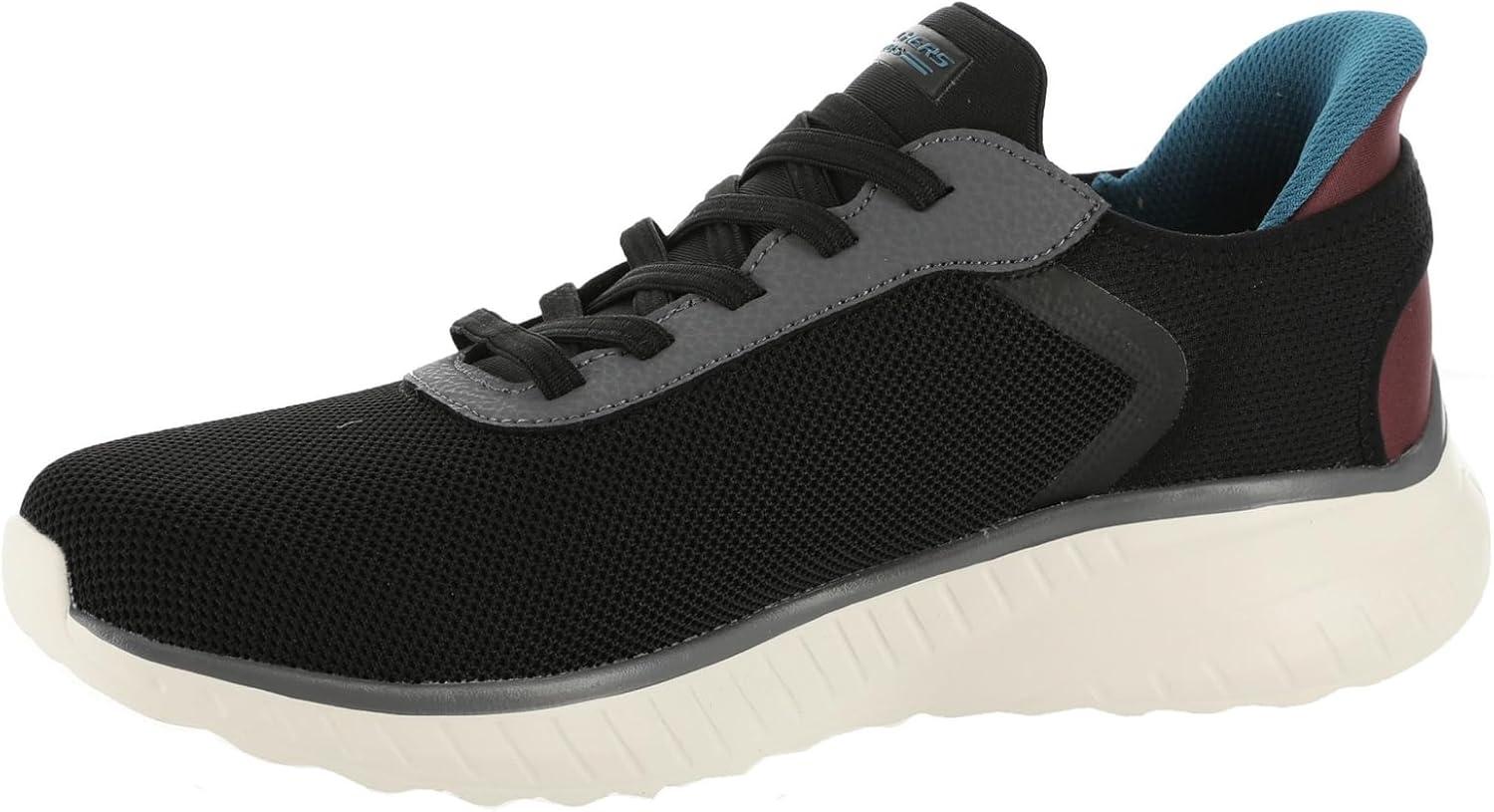 imageSkechers Mens Hands Free Slipins Bobs Squad Chaos Solid TourBlackmulti