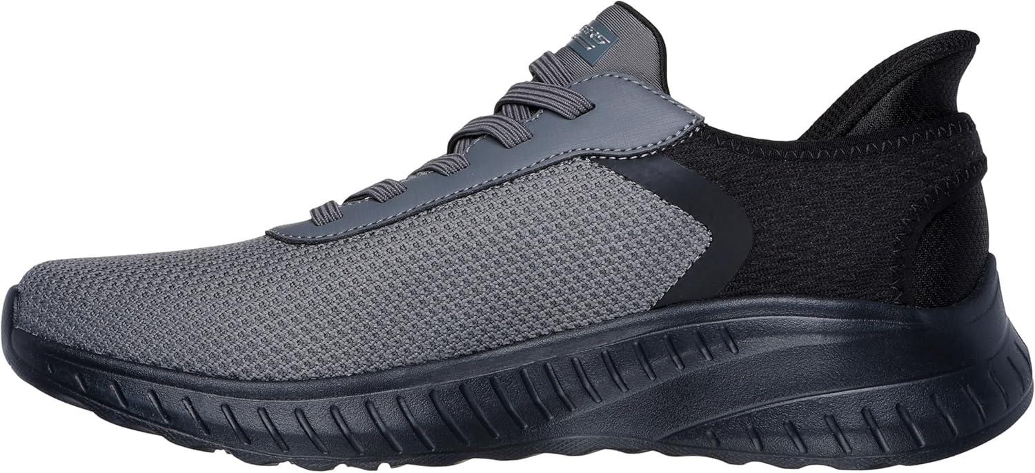 imageSkechers Mens Hands Free Slipins Bobs Squad Chaos Solid TourDark Gray