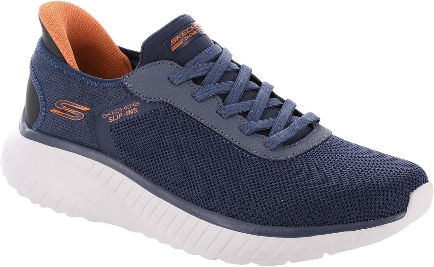 imageSkechers Mens Hands Free Slipins Bobs Squad Chaos Solid TourNavy Multi
