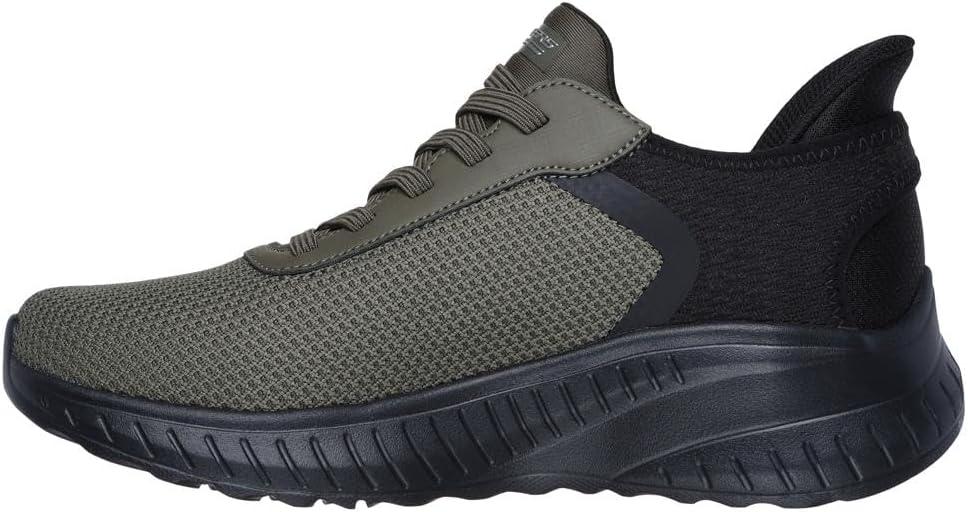 imageSkechers Mens Hands Free Slipins Bobs Squad Chaos Solid TourOlive