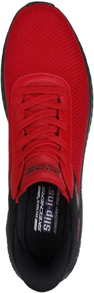 imageSkechers Mens Hands Free Slipins Bobs Squad Chaos Solid TourRed