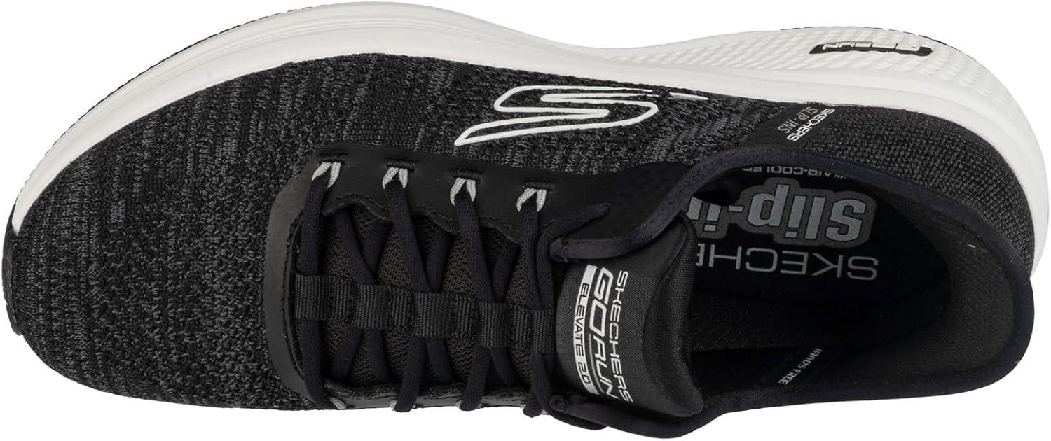 imageSkechers Mens Hands Free Slipins Go Run Elevate 20 Steady MotionBlackWhite
