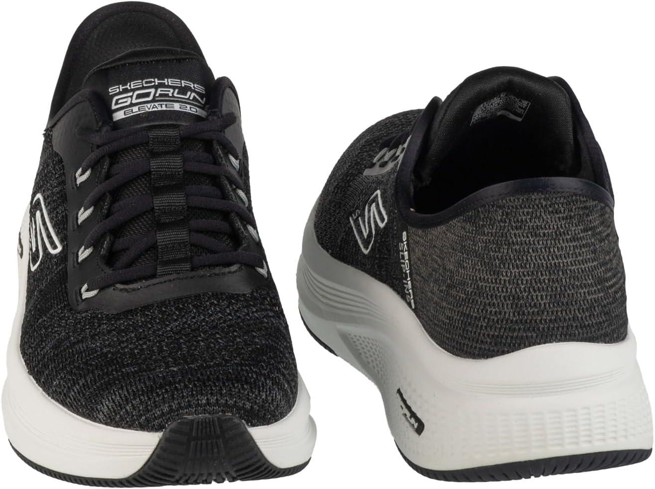 imageSkechers Mens Hands Free Slipins Go Run Elevate 20 Steady MotionBlackWhite