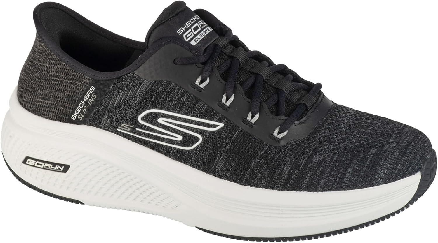 imageSkechers Mens Hands Free Slipins Go Run Elevate 20 Steady MotionBlackWhite