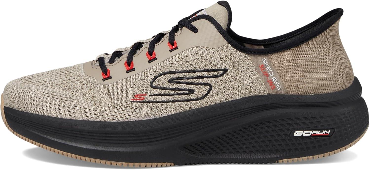 imageSkechers Mens Hands Free Slipins Go Run Elevate 20 Steady MotionTaupeBlack