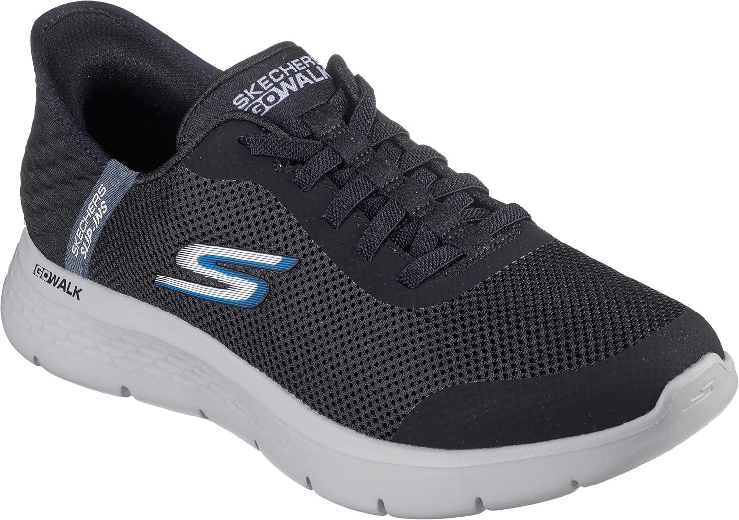 imageSkechers Mens Hands Free Slipins Go Walk FlexHands Up SneakerSneakerBlackGrey