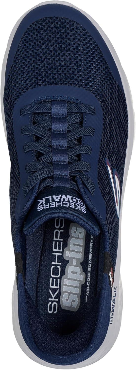 imageSkechers Mens Hands Free Slipins Go Walk FlexHands Up SneakerSneakerNavy