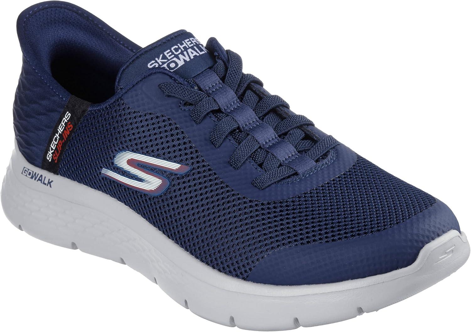 imageSkechers Mens Hands Free Slipins Go Walk FlexHands Up SneakerSneakerNavy