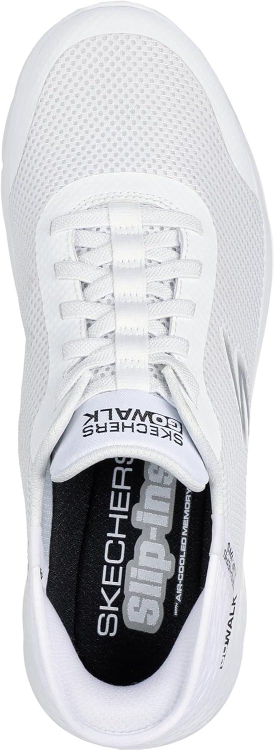 imageSkechers Mens Hands Free Slipins Go Walk FlexHands Up SneakerSneakerWhite