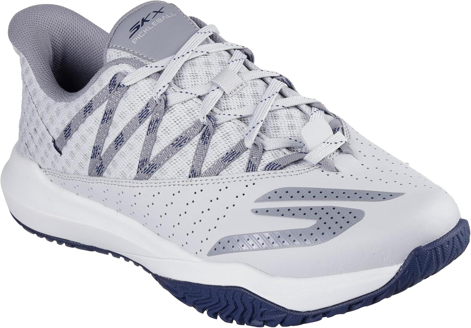 imageSkechers Mens HandsFree Slipins Viper Court Rally TrainersGreyNavy