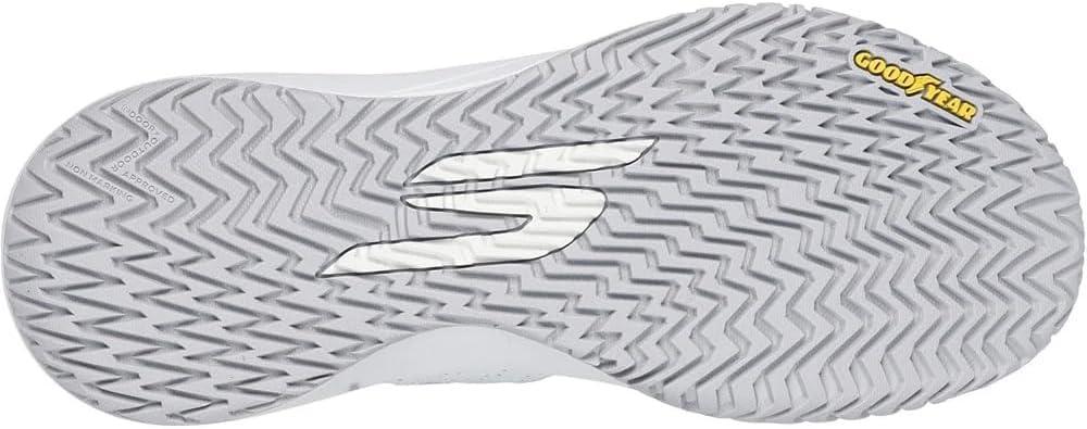 imageSkechers Mens HandsFree Slipins Viper Court Rally TrainersWhite Leather Mesh Trim