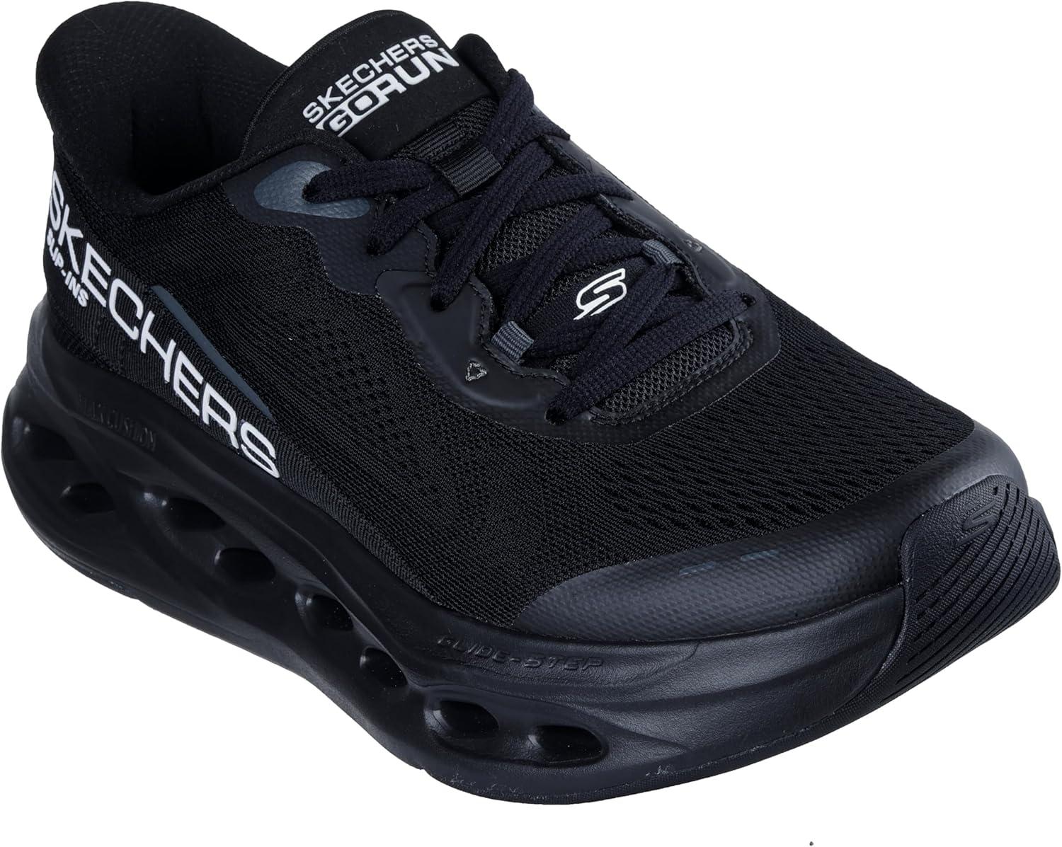 imageSkechers Mens Max Cushioning Glide Step Advert Hands Free SlipinsBlackBlack