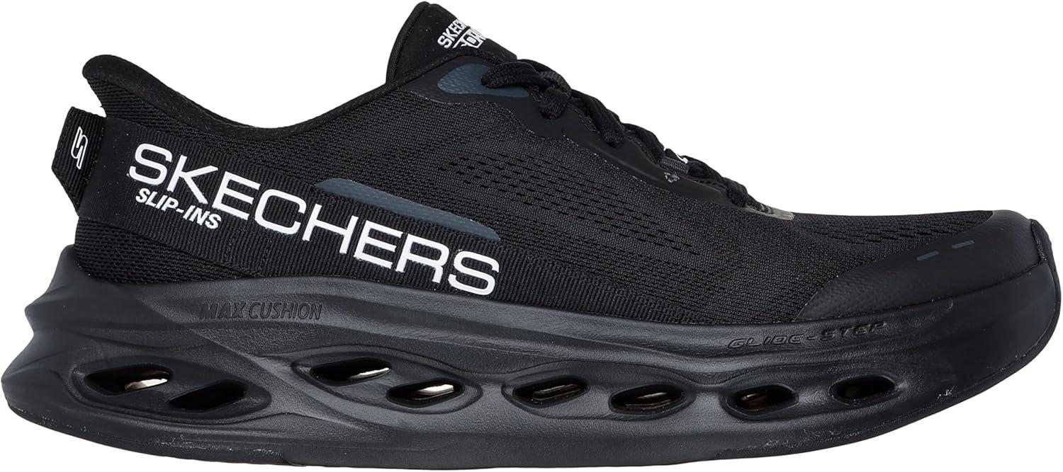 imageSkechers Mens Max Cushioning Glide Step Advert Hands Free SlipinsBlackBlack