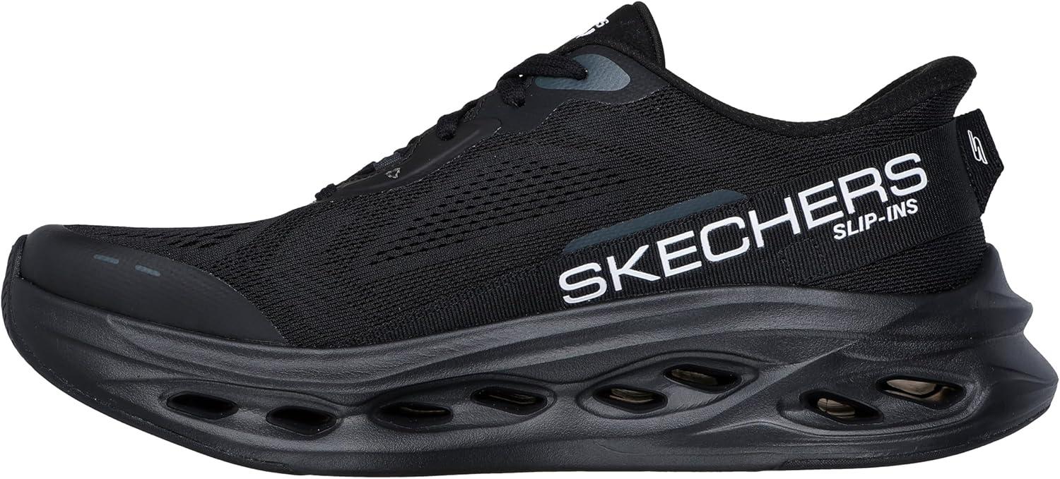 imageSkechers Mens Max Cushioning Glide Step Advert Hands Free SlipinsBlackBlack
