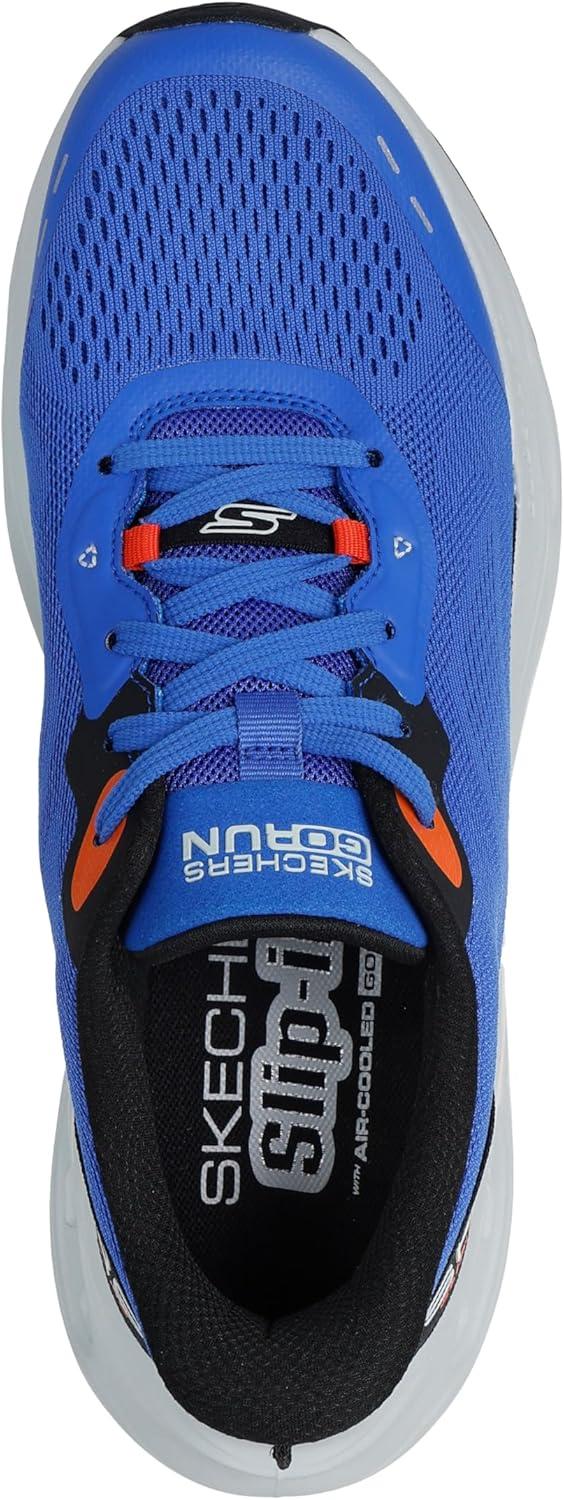 imageSkechers Mens Max Cushioning Glide Step Advert Hands Free SlipinsBlueOrange