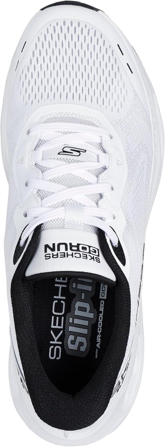 imageSkechers Mens Max Cushioning Glide Step Advert Hands Free SlipinsWhiteBlack