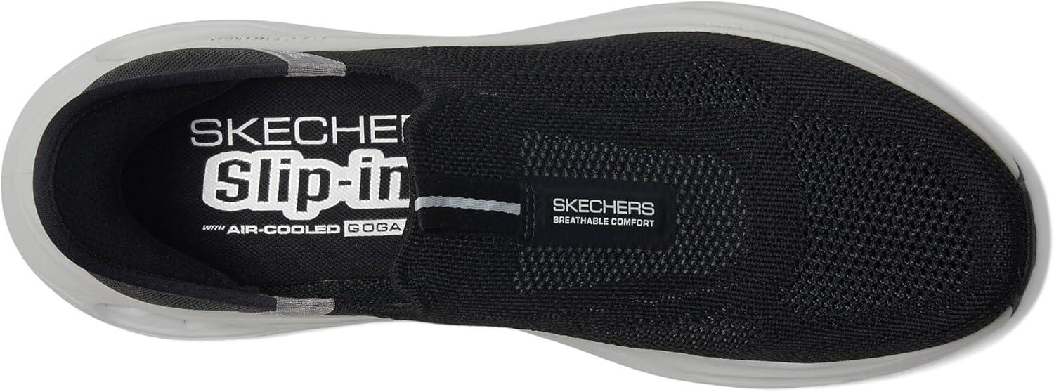 imageSkechers Mens Max Cushioning Glide Step Euclid Hands Free SlipinsBlackGrey