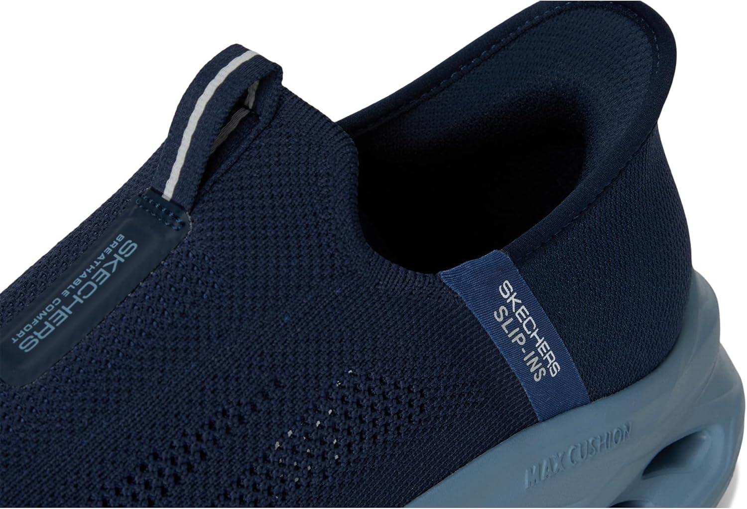 imageSkechers Mens Max Cushioning Glide Step Euclid Hands Free SlipinsNavy