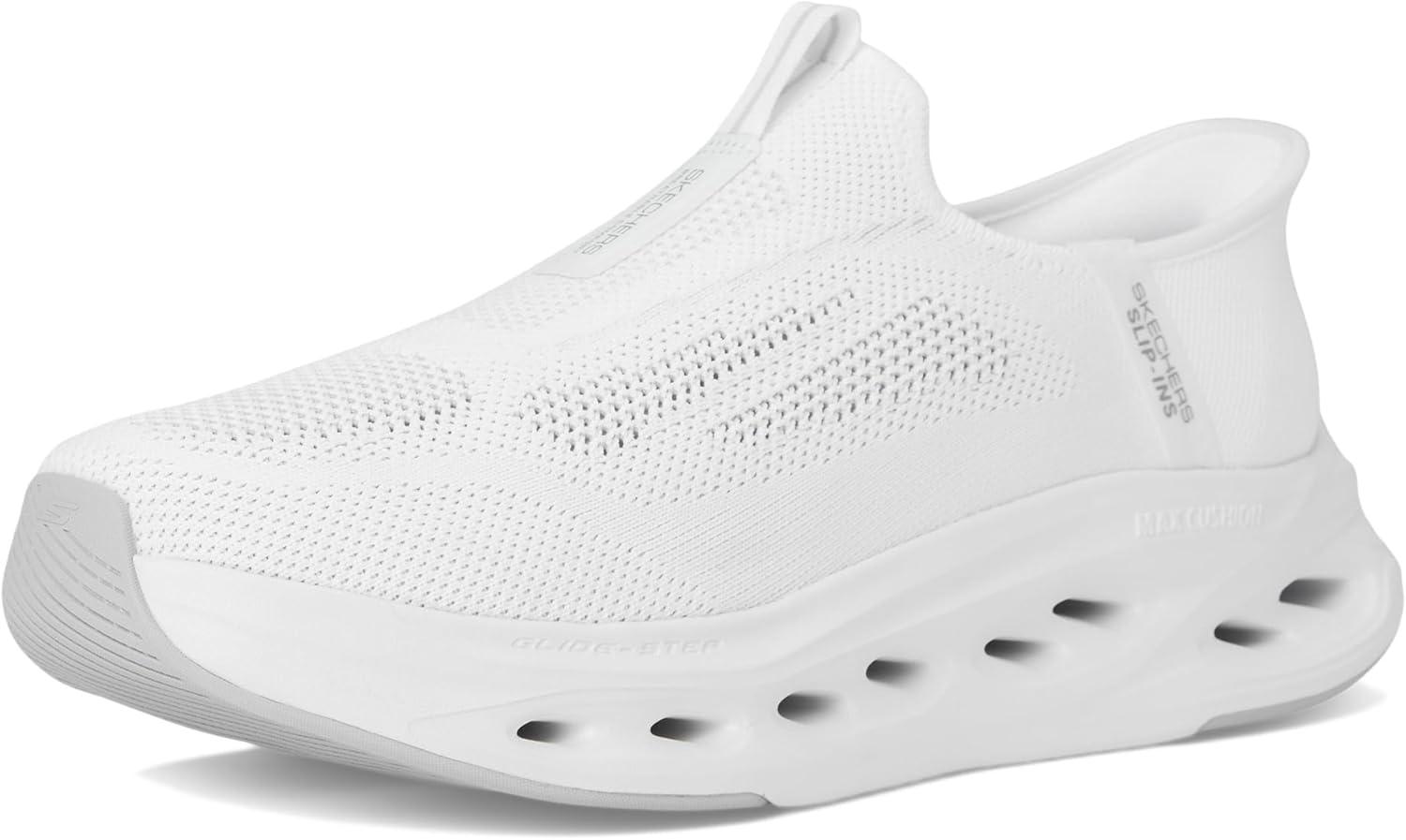 imageSkechers Mens Max Cushioning Glide Step Euclid Hands Free SlipinsWhite