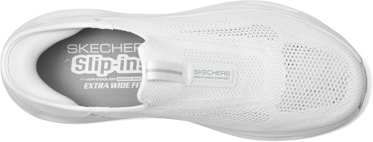 imageSkechers Mens Max Cushioning Glide Step Euclid Hands Free SlipinsWhite