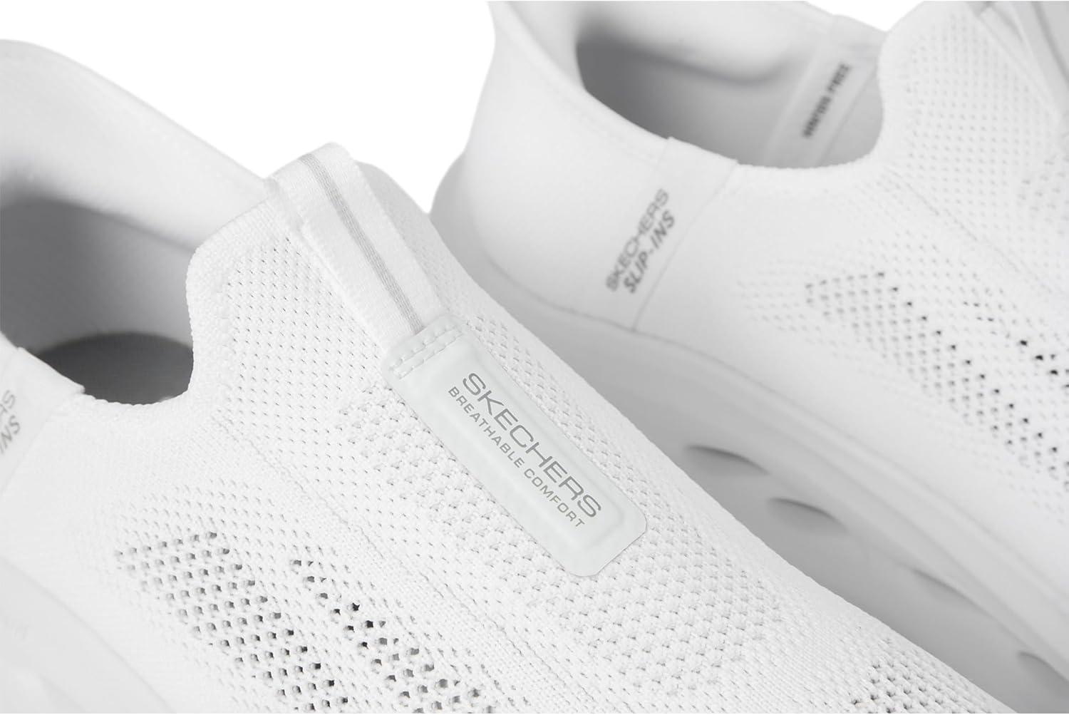 imageSkechers Mens Max Cushioning Glide Step Euclid Hands Free SlipinsWhite