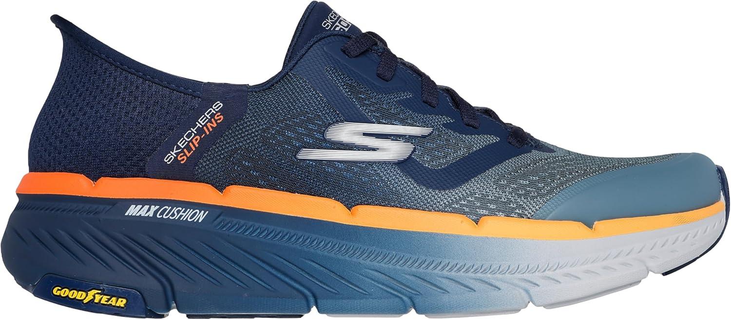 imageSkechers Mens Max Cushioning Premier 20 Ascendant II Hands Free SlipinsNavyOrange