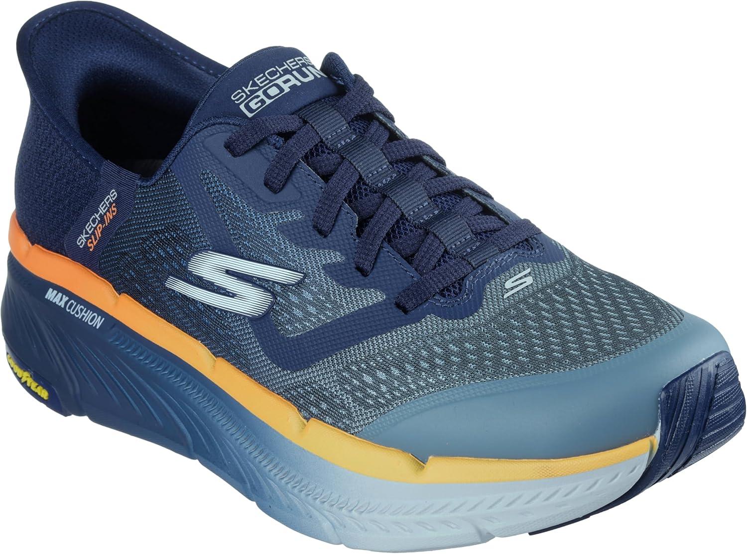 imageSkechers Mens Max Cushioning Premier 20 Ascendant II Hands Free SlipinsNavyOrange