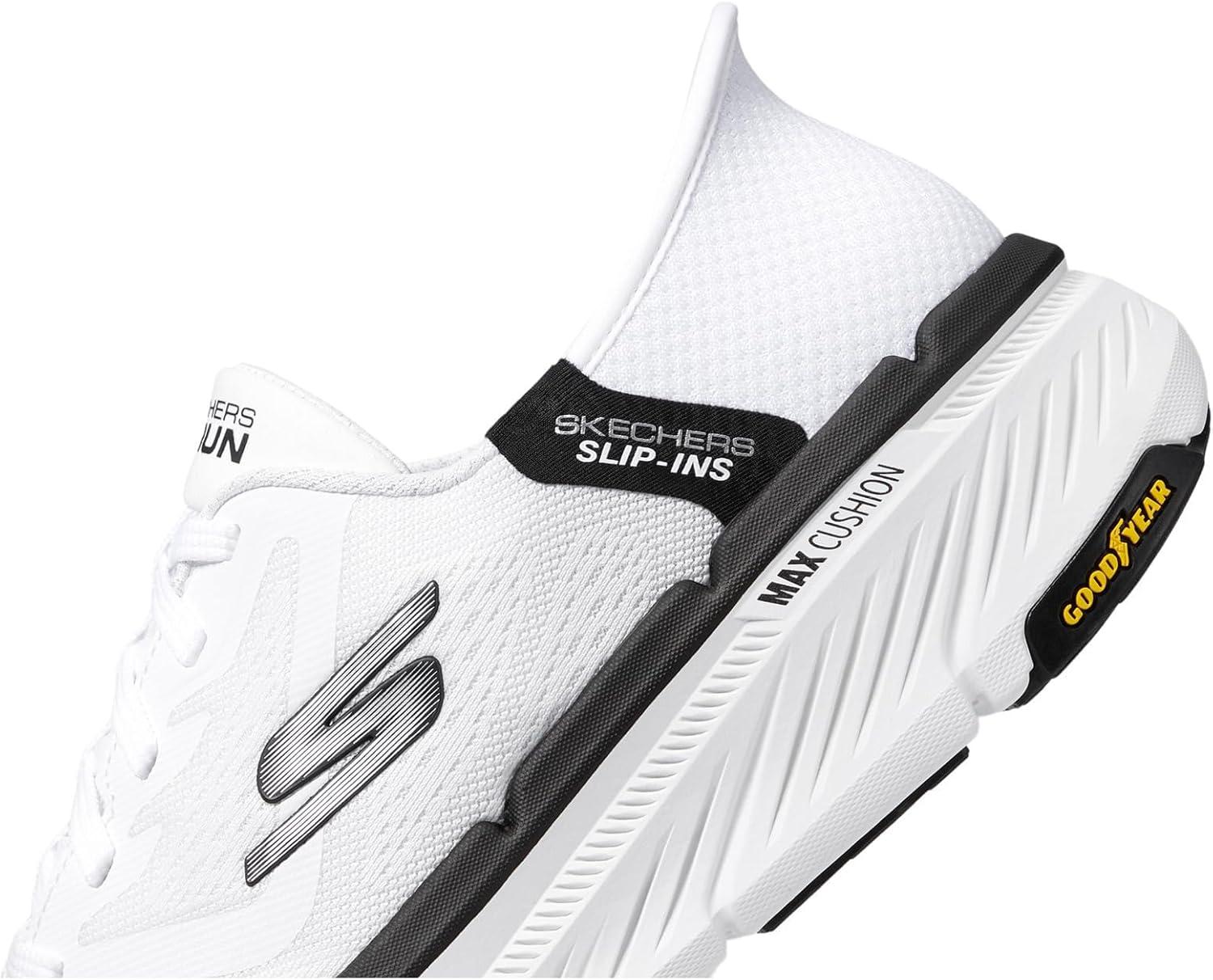 imageSkechers Mens Max Cushioning Premier 20 Ascendant II Hands Free SlipinsWhiteBlack