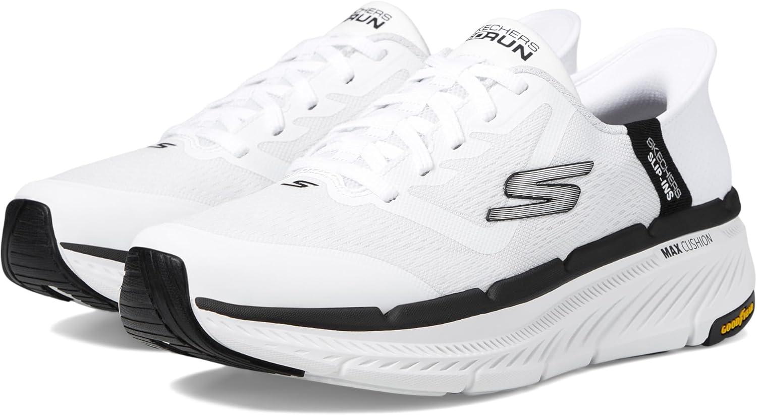 imageSkechers Mens Max Cushioning Premier 20 Ascendant II Hands Free SlipinsWhiteBlack