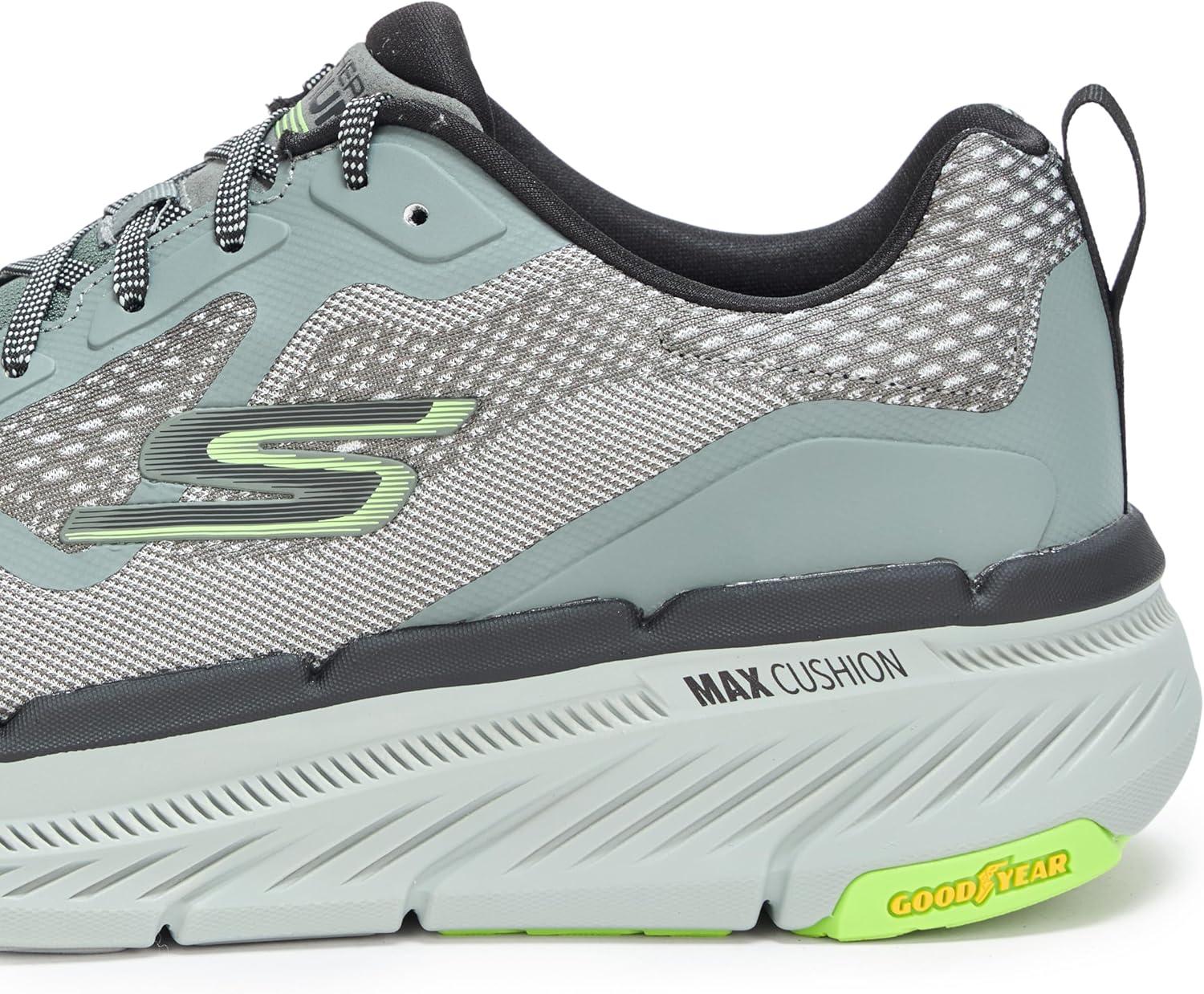 imageSkechers Mens Max Cushioning Premier Vantage 20GrayLime